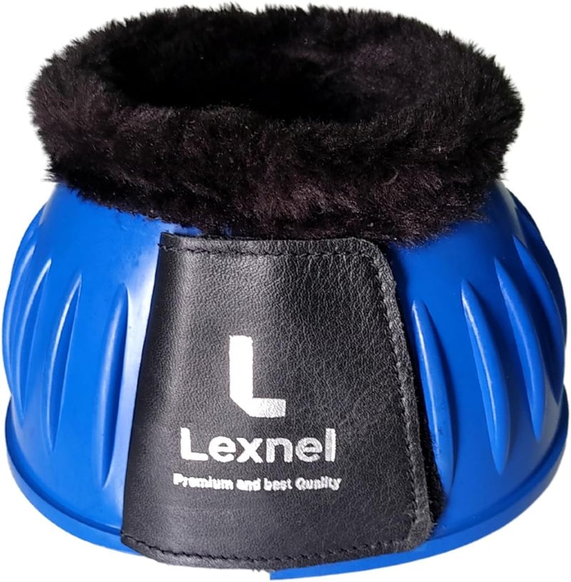 LEXNEL Rubber Bell Boots, Durable Bell Boots for Horse – Superior Hoof Protection and Comfort 1 Pair (Blue, X-Large) - Image 2